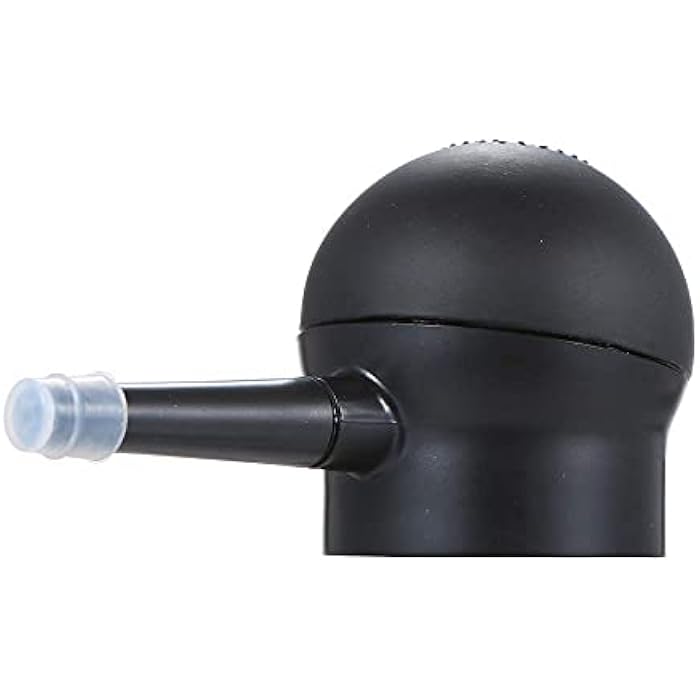 immetee Hair Fibers Pump Hair Fiber Applicator, Sprayer Spray Nozzle for Hair Building Fibers, Hair Loss Concealing Fibers Optimizer, Hair Thickening Tools (BLACK) - Image 1